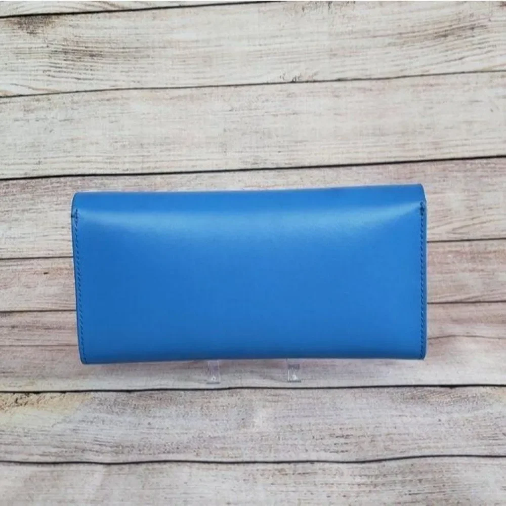 Kate Spade Leather Pim Arbour Hill Folder Over Snap Closure Wallet